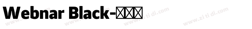 Webnar Black字体转换